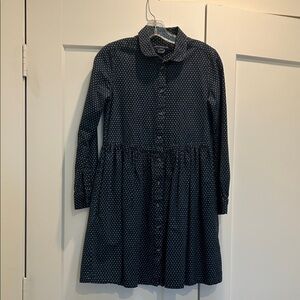 French Connection Dark Blue Kids Dress with Dots
